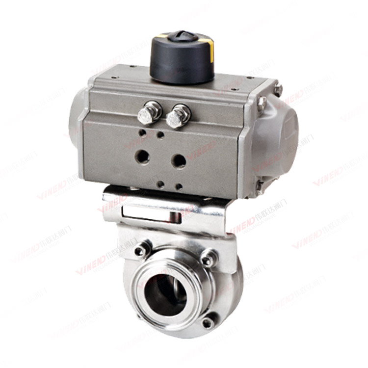 气动卫生级快装蝶阀