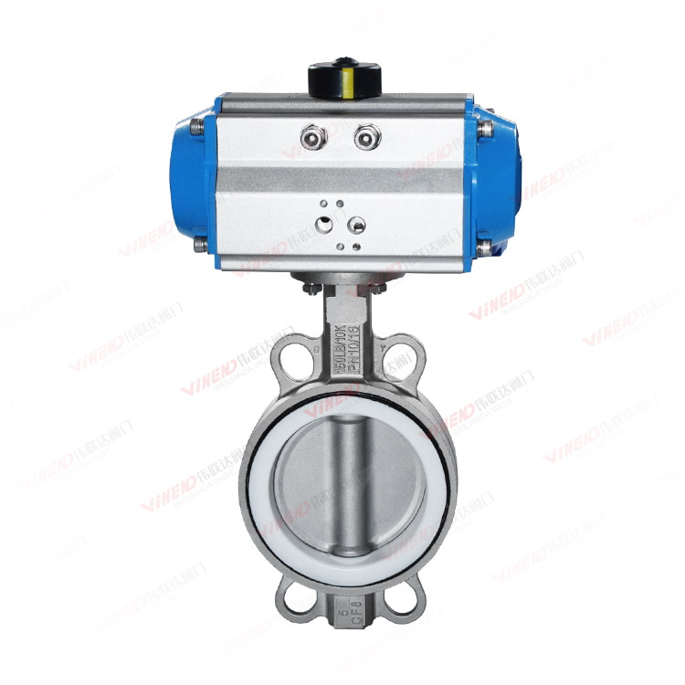 气动全不锈钢对夹蝶阀