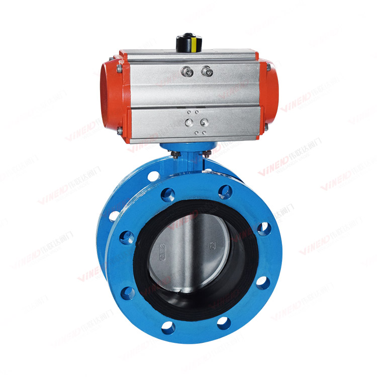 气动法兰蝶阀